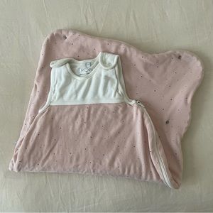 Mori Clever Sleep Sack 2.5 TOG Stardust Pink Baby Sleepsack